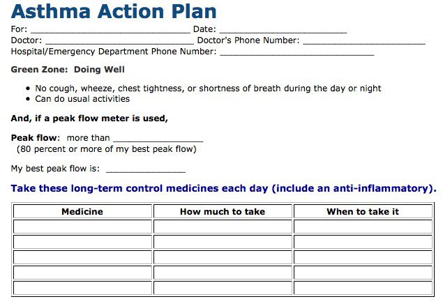 astmas kontrole, astmas rīcības, rīcības plāns, astmas rīcības plāna