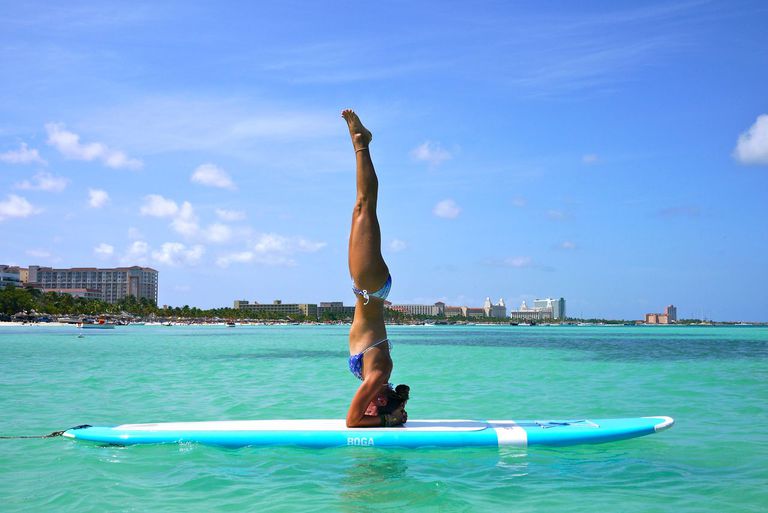 Fort Lauderdale, savu dienu, Atlantijas okeānu, jogas nodarbības