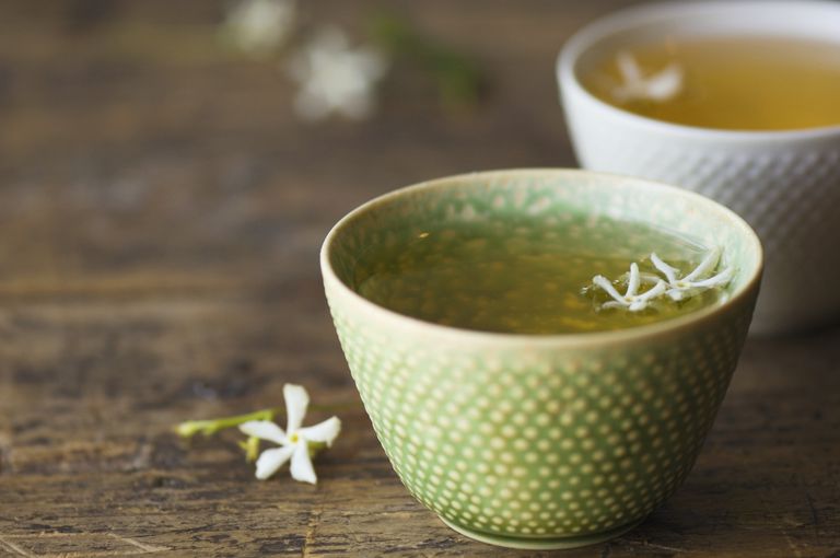 tējas lapas, zaļā tēja, kofeīna vienu, zaļās tējas, jasmīna tēja